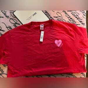 PINK‎ Victoria's Secret Bold Red Tee